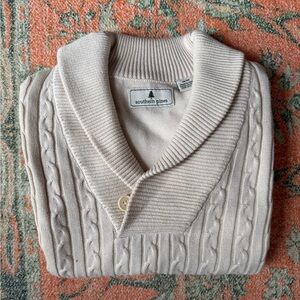 Southern Pines Shawl Collar Mens Sweater